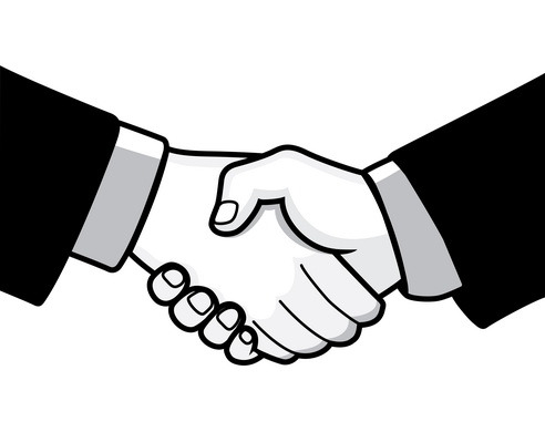 492x390 Black Clipart Handshake