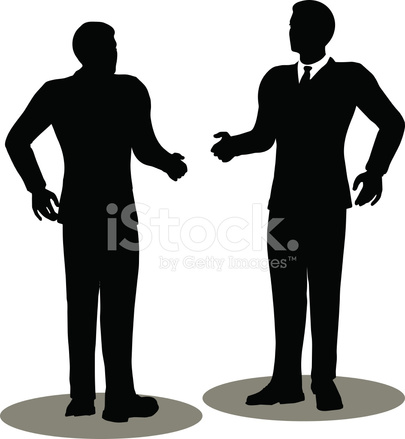 405x439 Business Handshake Silhouette Stock Vector