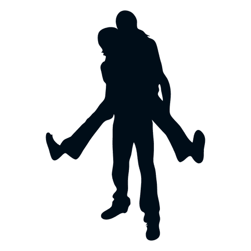 512x512 Young Happy Couple Silhouette