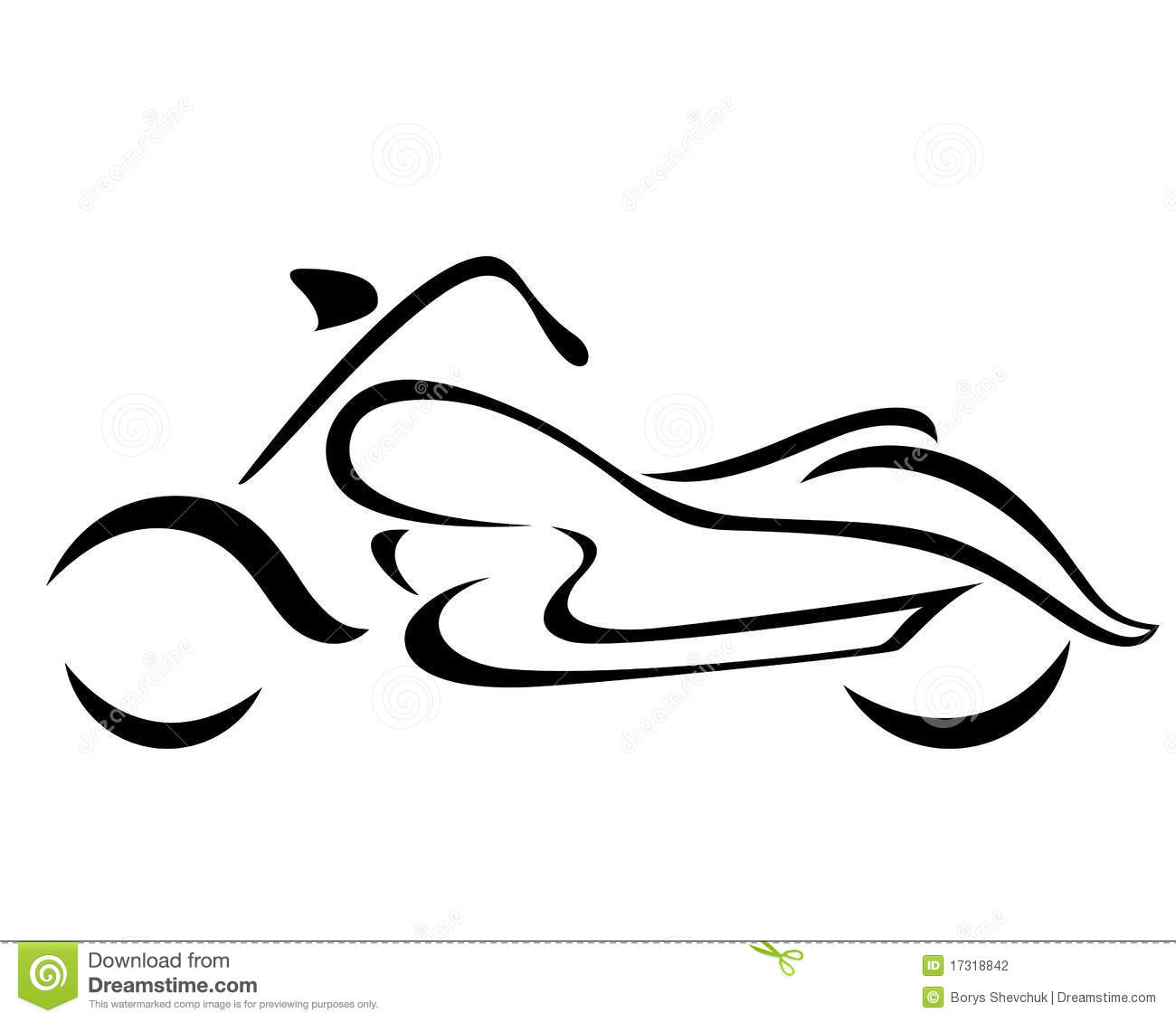 1300x1130 Motorcycle Clipart Stylized