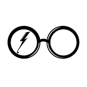 300x300 Harry Potter Glasses And Scar Silhouette