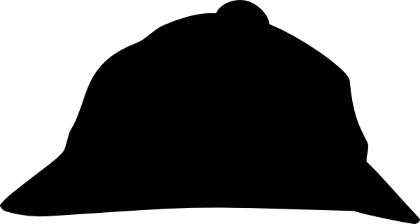 600x321 Detective Hat Silhouette Clip Art
