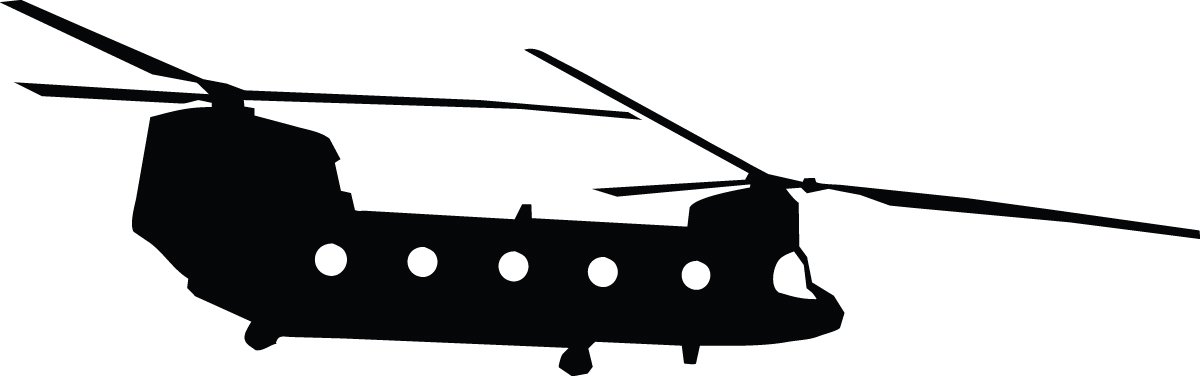 1200x376 Wallhogs Haynes Silhouette Helicopter Xii Cutout Wall Decal