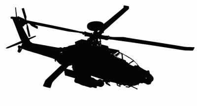 400x216 Apache Helicopter Silhouette Clipart Panda