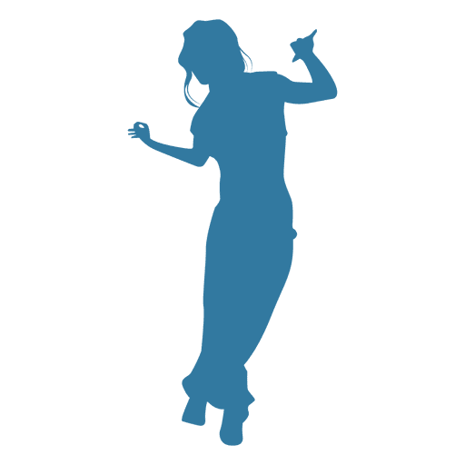 512x512 Hip Hop Dancer Woman Silhouette