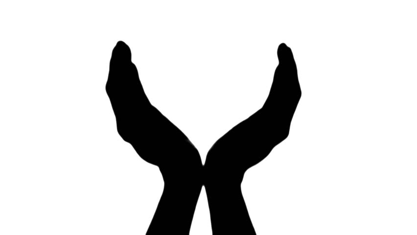 852x480 Giving Hands Silhouette