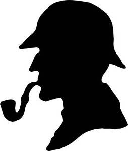 254x300 Sherlock Holmes Decal Wall Sticker Silhouette Home Decor Art