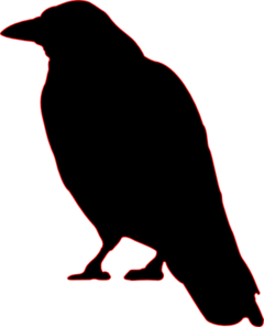 240x297 Crow Silhouette Clip Art