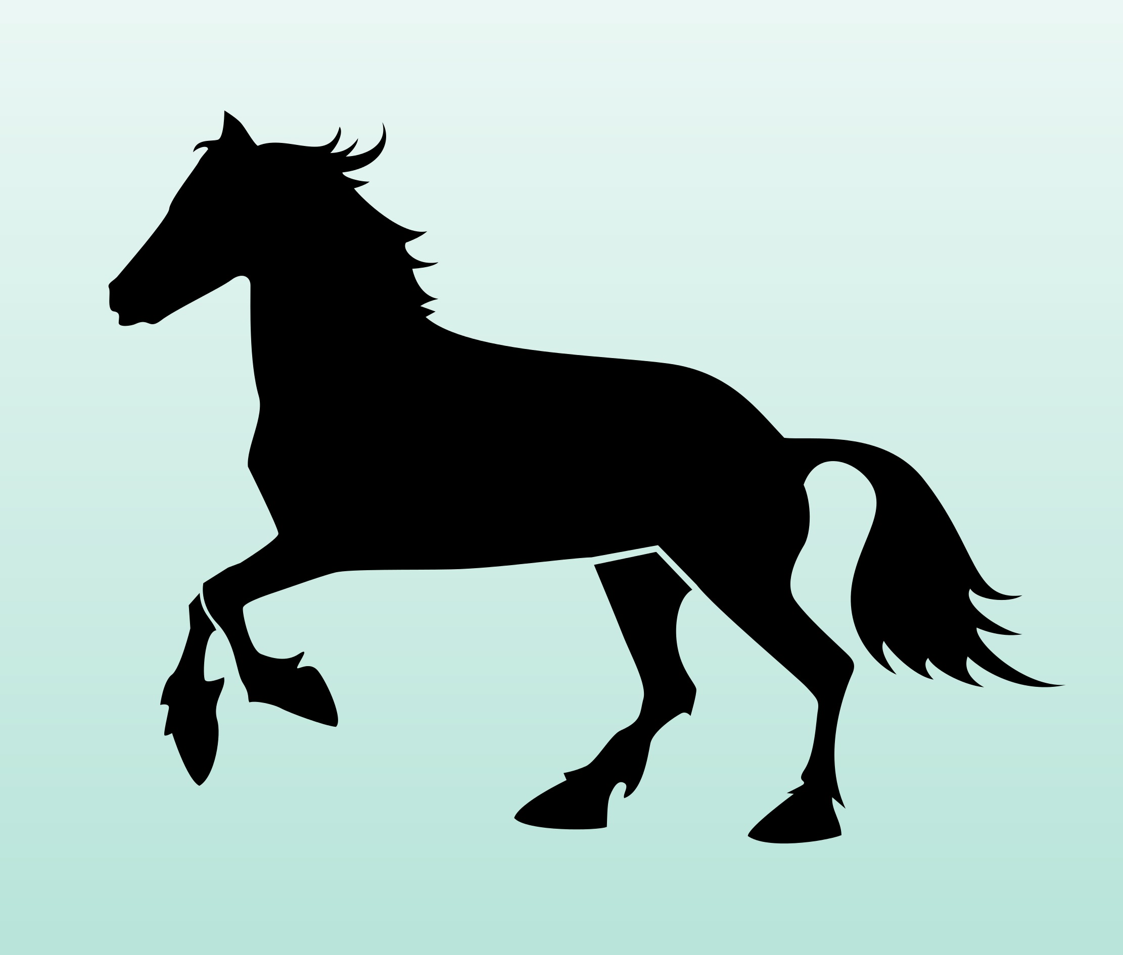 2222x1891 Horse Silhouette