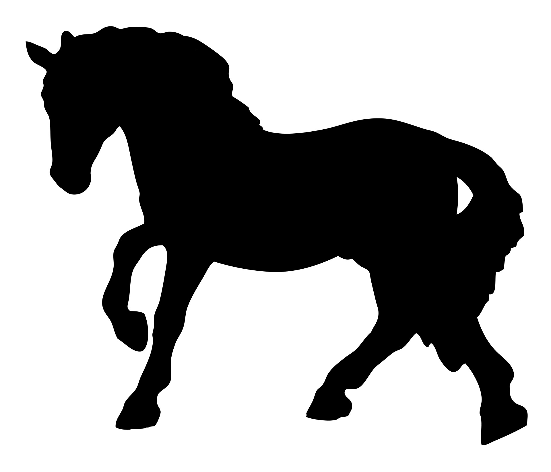 1920x1646 Horse Black Silhouette Free Stock Photo