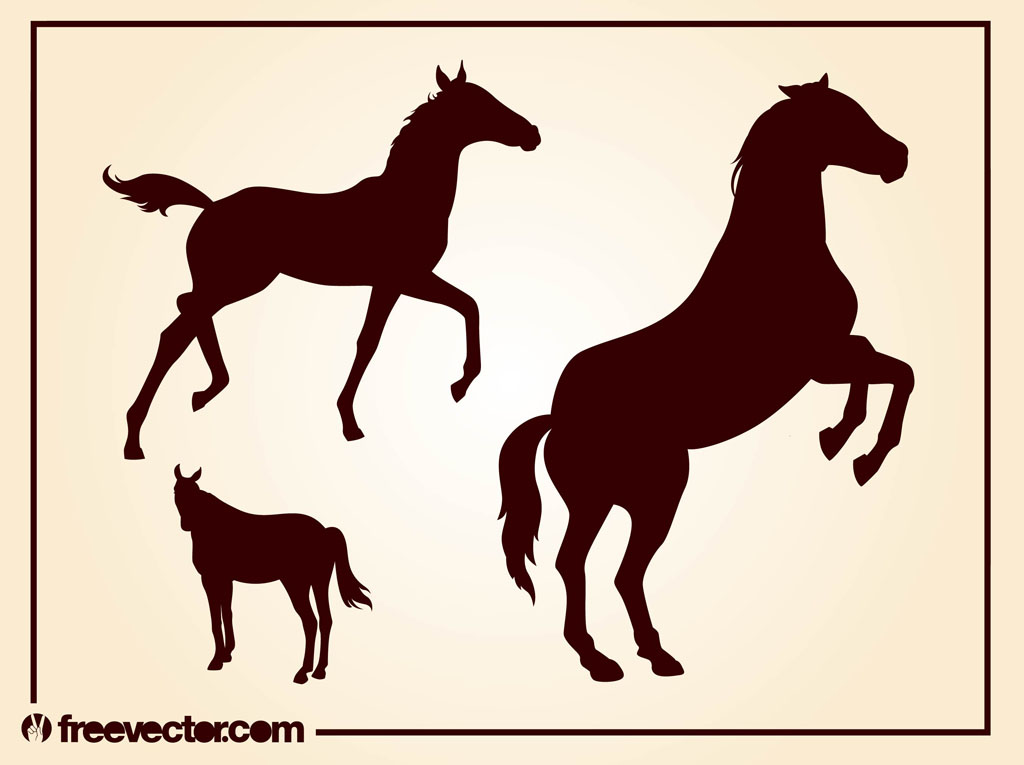1024x765 Horses Vector Silhouettes Vector Art Amp Graphics