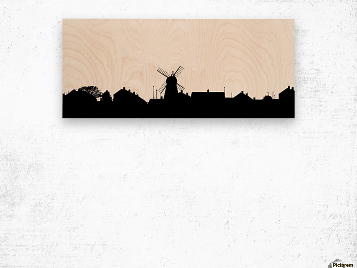1200x900 Silhouette Of A Skyline With A Windmill And Houses Whitburn, Tyne