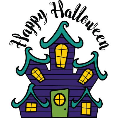 400x400 Haunted House Svg Cut File Haunted Houses, Filing And Vinyl Cutting