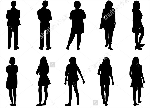 600x433 Human Silhouettes