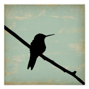307x307 Hummingbird Silhouette Art Amp Framed Artwork Zazzle