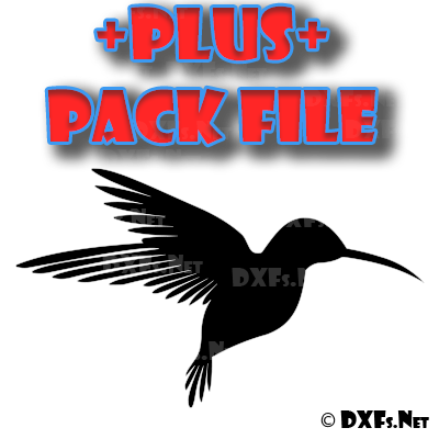 400x400 Dxf312 P Flying Hummingbird Silhouette Design Ready To Cut Cnc