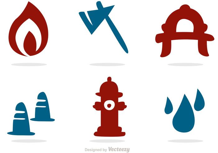 700x490 Silhouette Icons Fireman Vector Pack