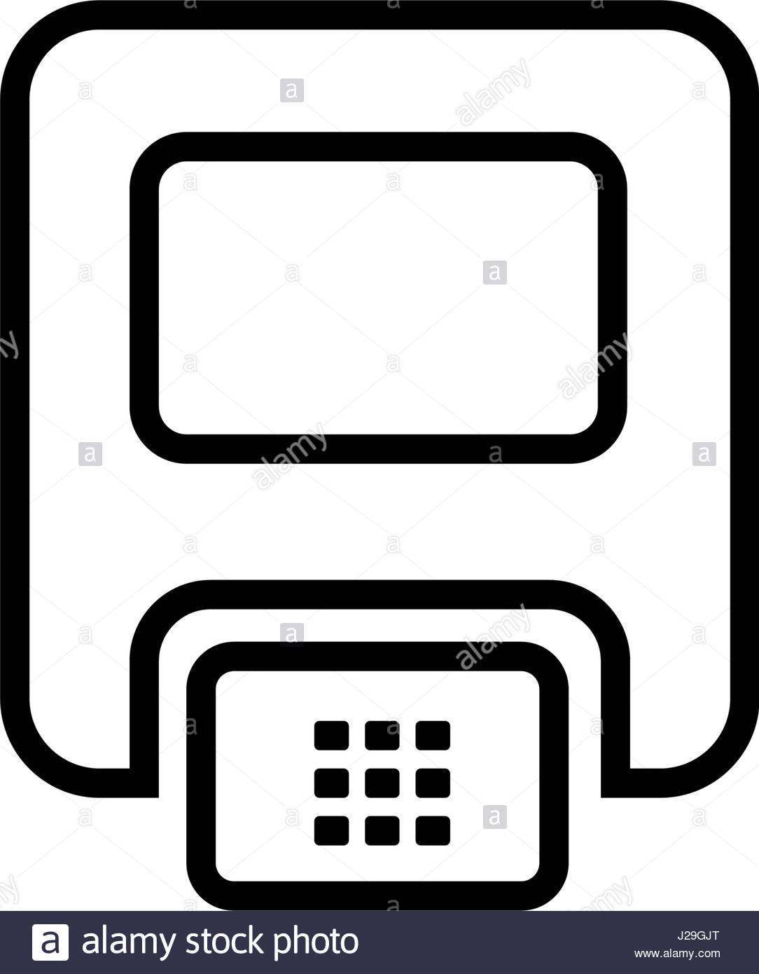 1084x1390 Pos Terminal Icon. Drop Shadow Silhouette Symbol. Store Payment