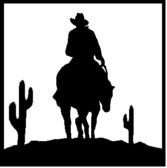 335x338 Cowboy Silhouette Patterns Free Clipart Collection