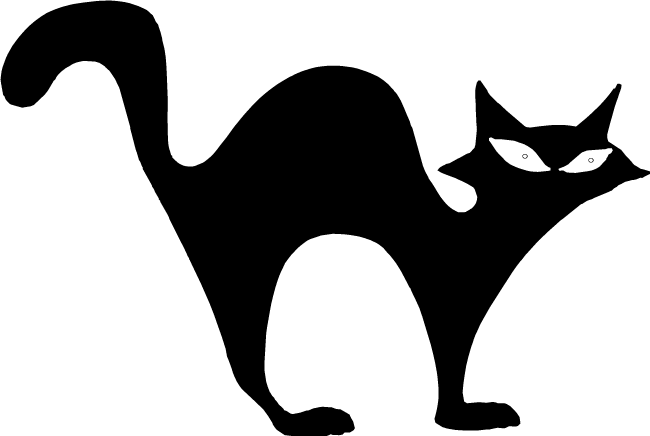 650x436 Black Cats Clipart