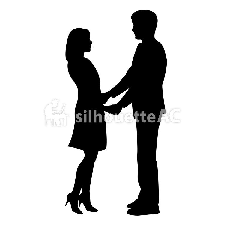 750x750 Free Silhouette Vector 2 People, Couple, Love
