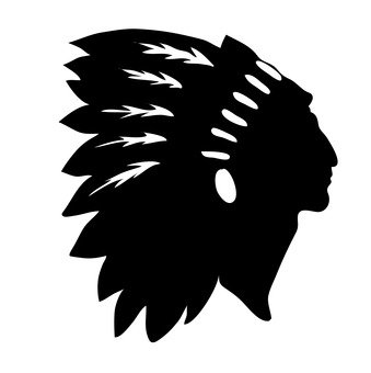339x340 Free Silhouette Vector Native American People