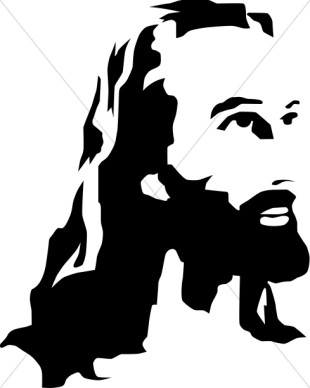310x388 Black And White Clipart Of Jesus