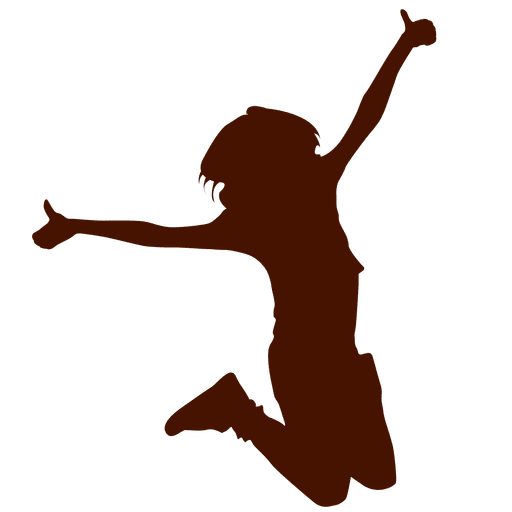 512x512 Child Jump Silhouette