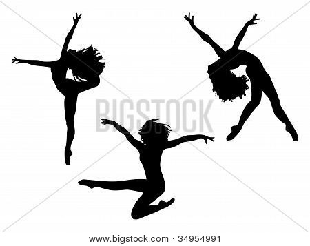 450x357 Dancer Jumping Silhouette Clipart Panda