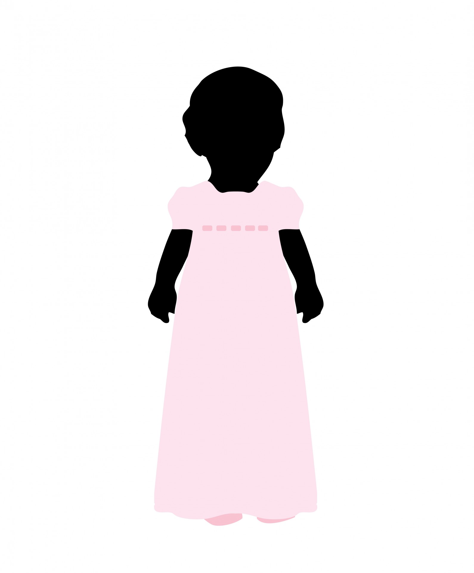 1590x1920 Child Black Silhouette Girl Free Stock Photo