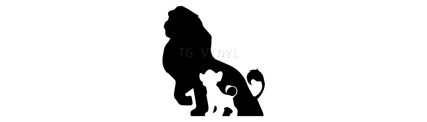 1443x414 5.5 Lion King Silhouette Vinyl Decal Sticker Car Window Laptop