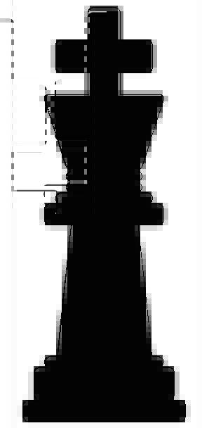 298x608 Chess, Monarch, Piece, Part, King, Silhouette, Outline, Symbols