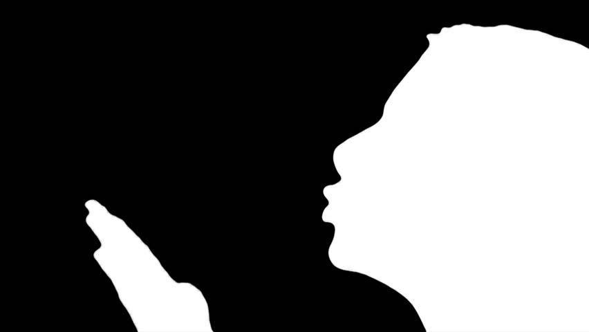 852x480 Woman Blows Kiss Silhouette