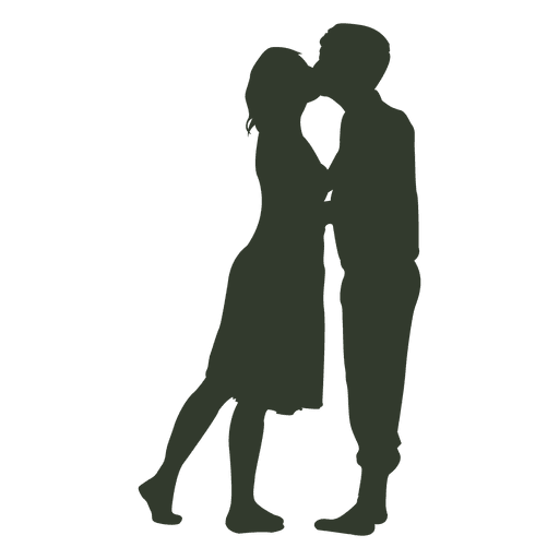 512x512 Couple Kissing Silhouette Passionate