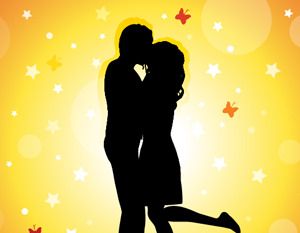 300x233 Kissing Couple Vector Free Vectors Ui Download