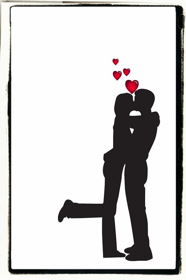 Silhouette Kissing Couple At Getdrawings Free Download