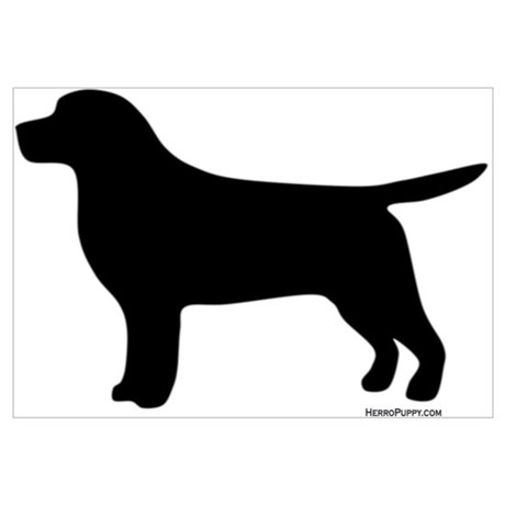 460x460 Lab Silhouette Poster