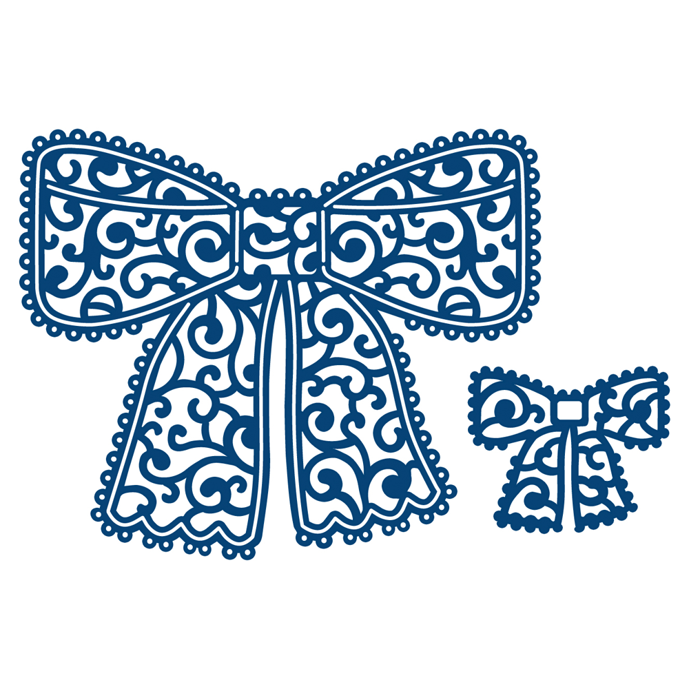 1000x1000 Tattered Lace Chantilly Bow Die, Now Available