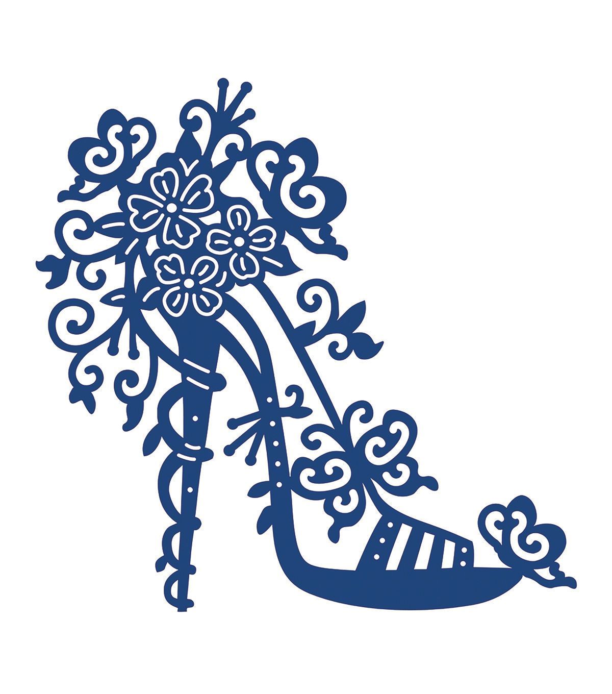 1200x1360 Tattered Lace Metal Die High Heel Charisma Papercutting