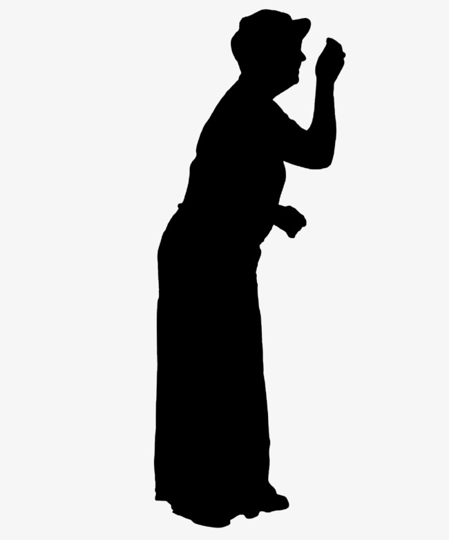 650x781 The Old Lady Knocking Silhouette, Old People, Sketch, Old Png