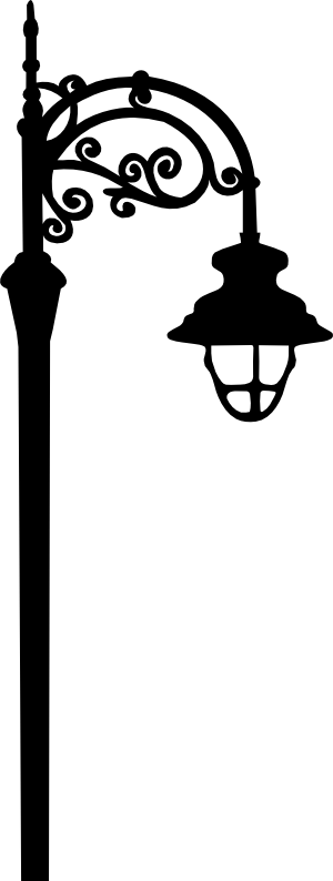 300x794 Flourish Street Lamp Svg Street Lamp, Svg File And Filing