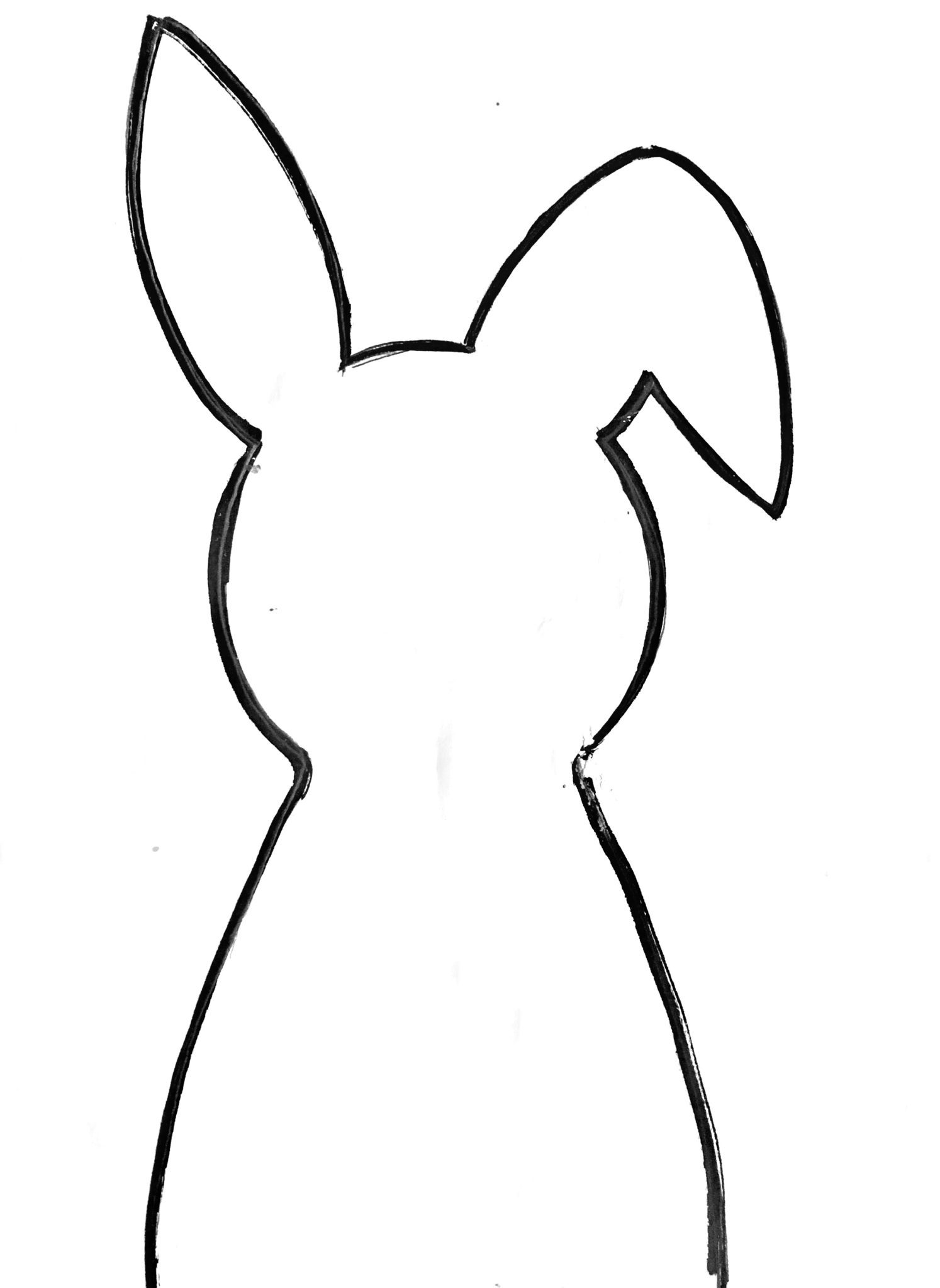 1494x2048 Easter Canvas Painting Bunny Silhouette