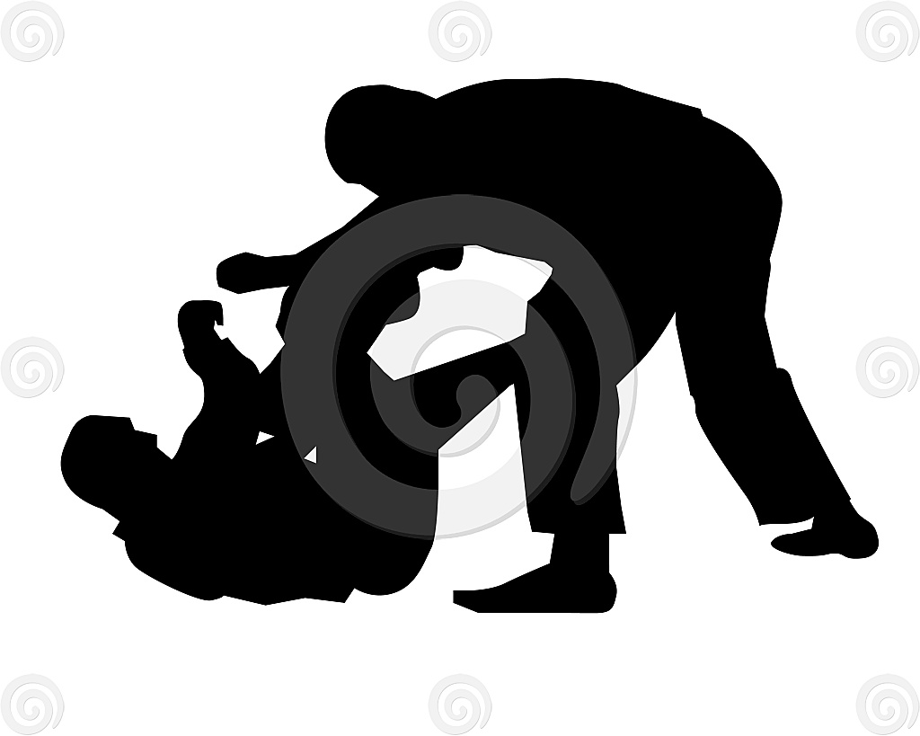 1024x819 Stock Illustration Brazilian Jiu Jitsu Silhouette The Art