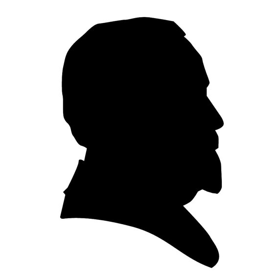 570x570 President Harrison Silhouette Laser Cut By