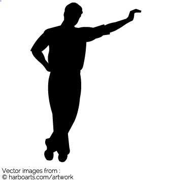 335x355 Download Man Leaning With One Hand