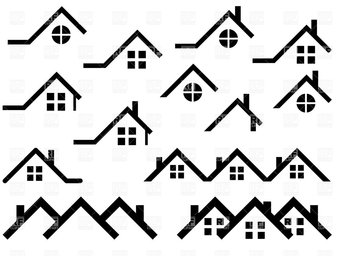 1200x900 15 Simple Roof Icon Vector Free Images