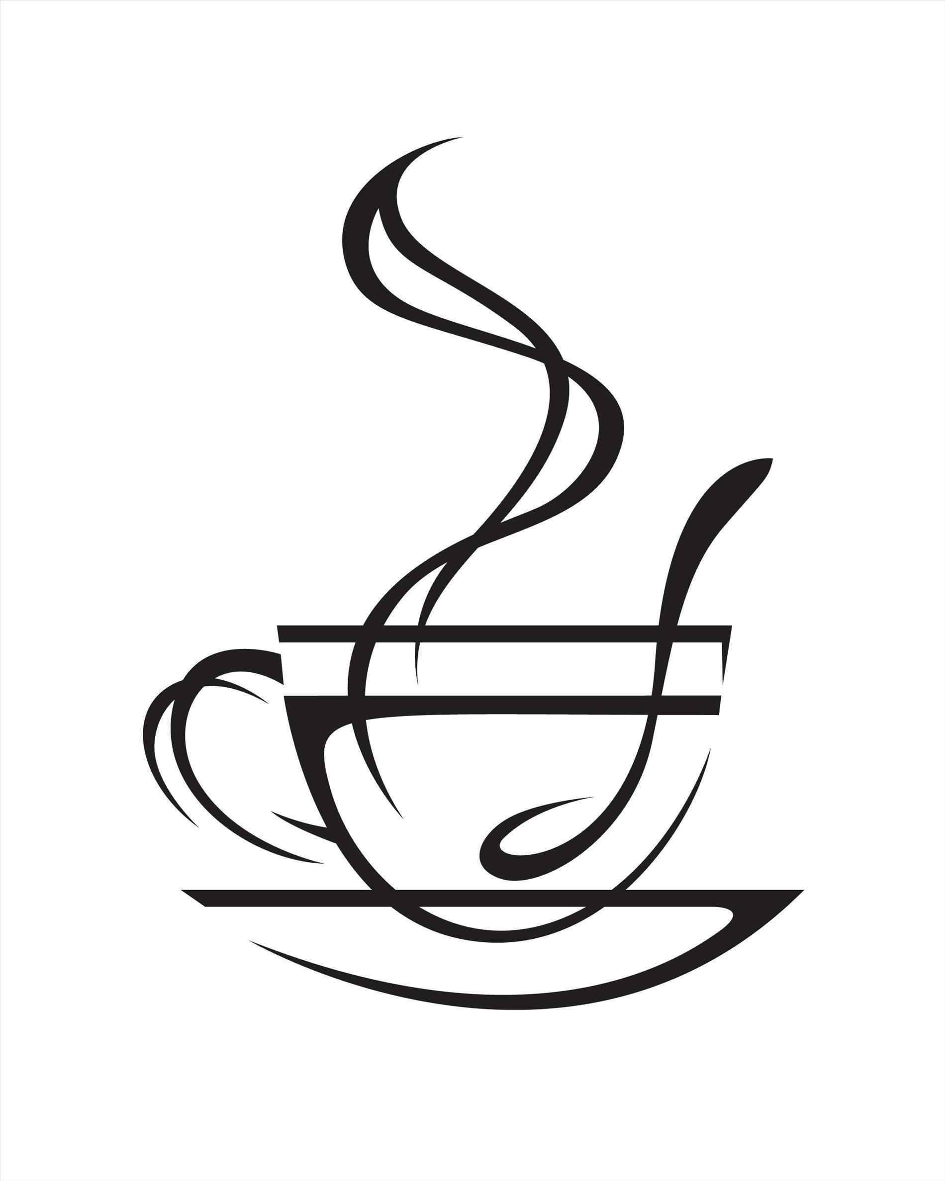 1900x2375 The Images Collection Of Coffee Cup Vector Black And White