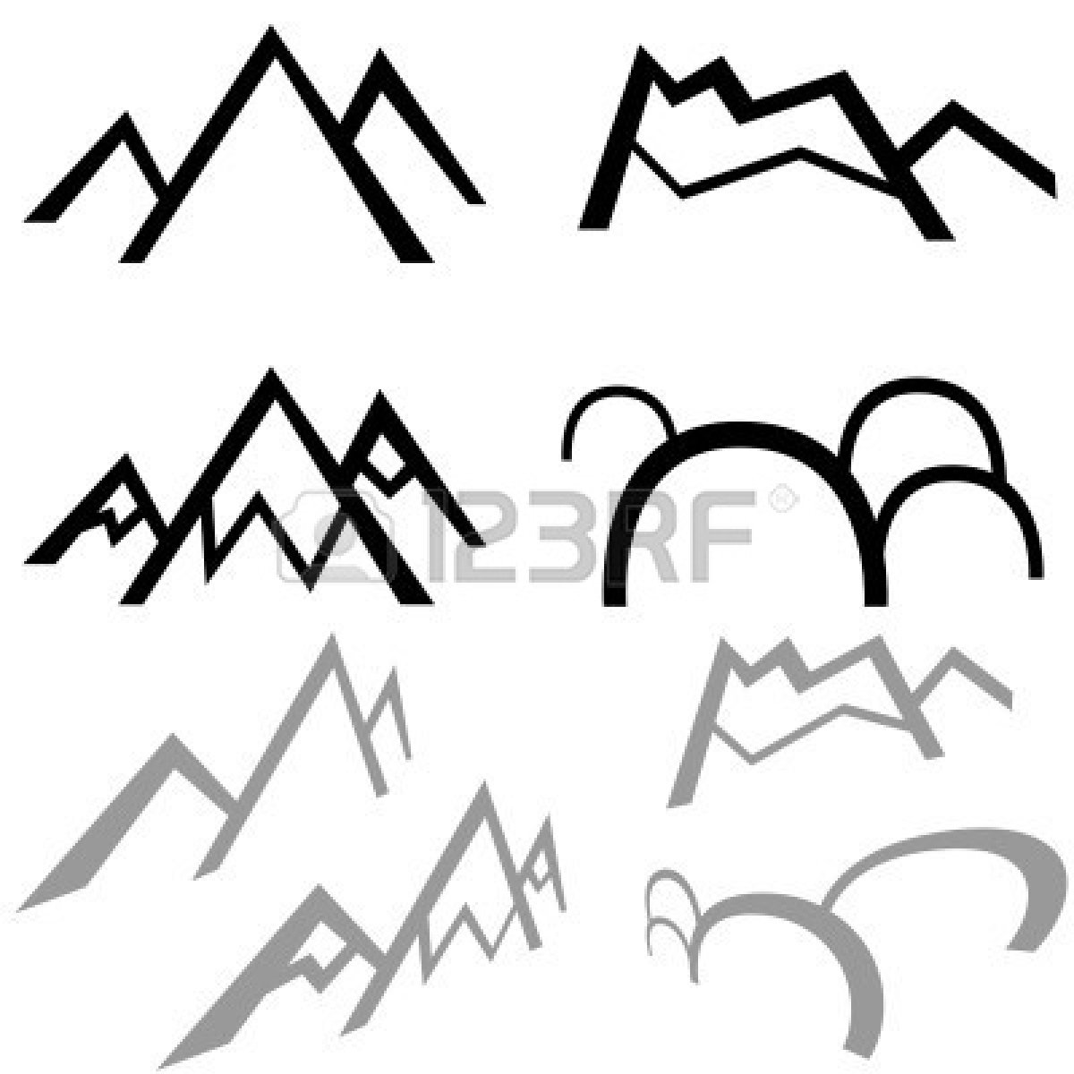 1200x1200 Mountains Silhouette Clip Art Clipart Panda