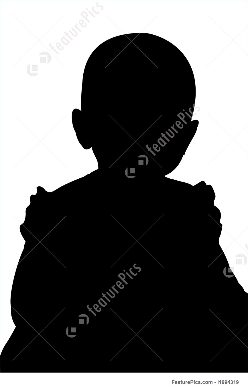 866x1360 Illustration Of Little Girl Silhouette