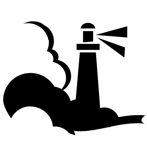 500x500 Lighthouse Clipart Silhouette